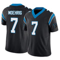 C.Panthers #7 Tre'von Moehrig Player Black Vapor F.U.S.E. Limited Home Game Ldoa Stitched Jerseys