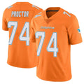 M.Dolphins #74 Kadyn Proctor Player Orange Limited Home Game Ldoa Stitched Jerseys