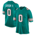 M.Dolphins #0 Ollie Gordon II Player Aqua Alternate Home Game Ldoa Stitched Jerseys