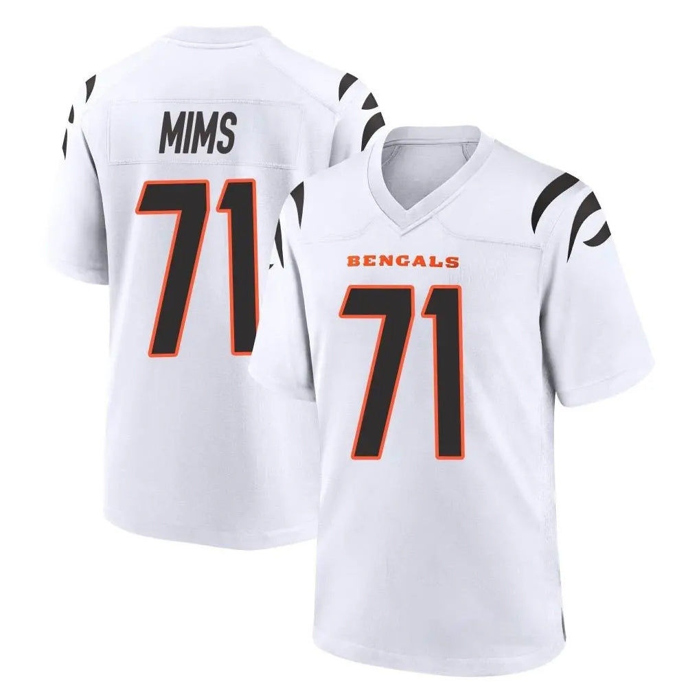 C.Bengals #71 Amarius Mims Player White Home Game Ldoa Stitched Jerseys