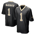 NO.Saints #1 Kool-Aid McKinstry Player Black Home Game Ldoa Stitched Jerseys
