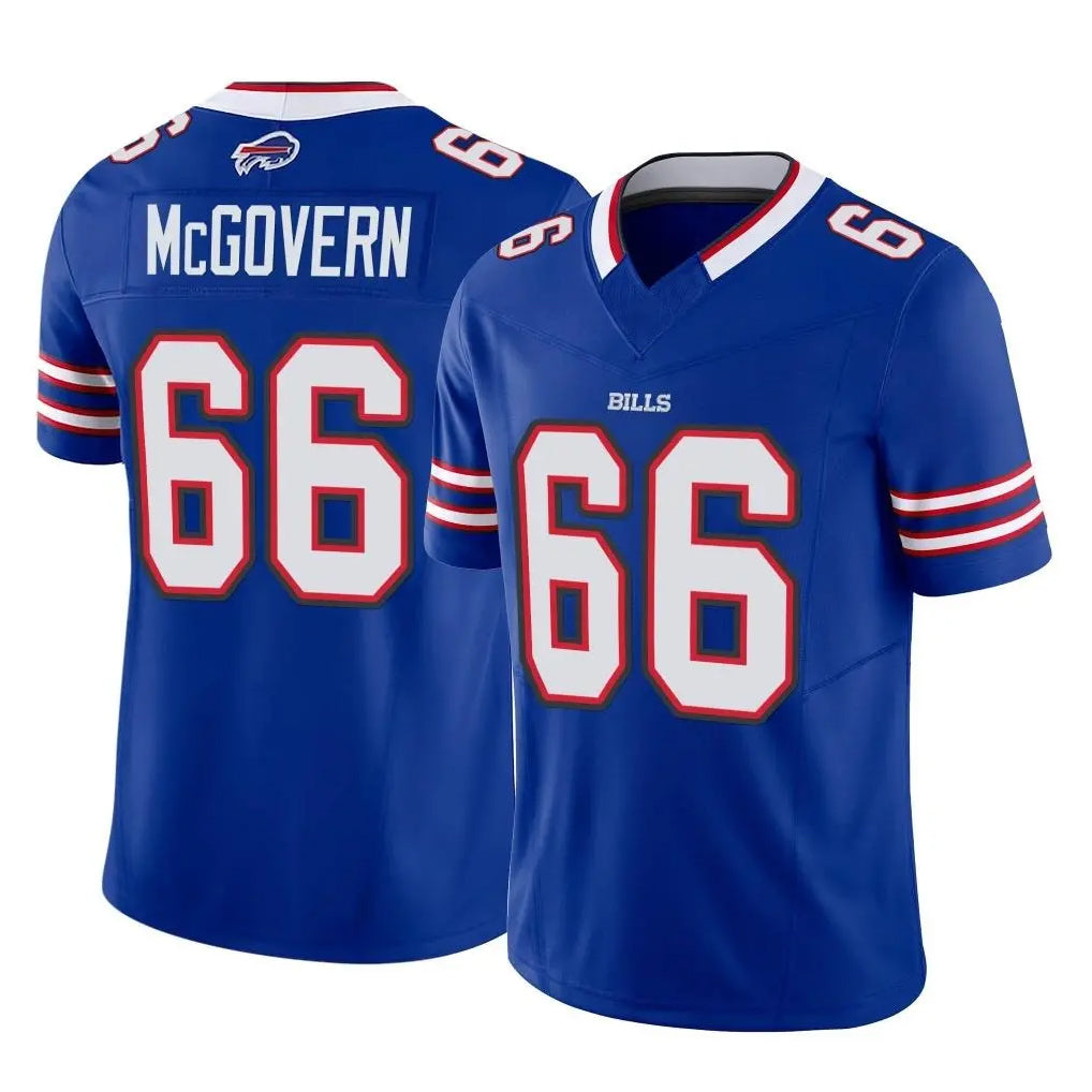 B.Bills #66 Connor McGovern Player Royal Vapor F.U.S.E. Limited Home Game Ldoa Stitched Jerseys