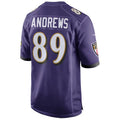 B.Ravens #89 Mark Andrews Player Purple Alternate Home Game Ldoa Stitched Jerseys