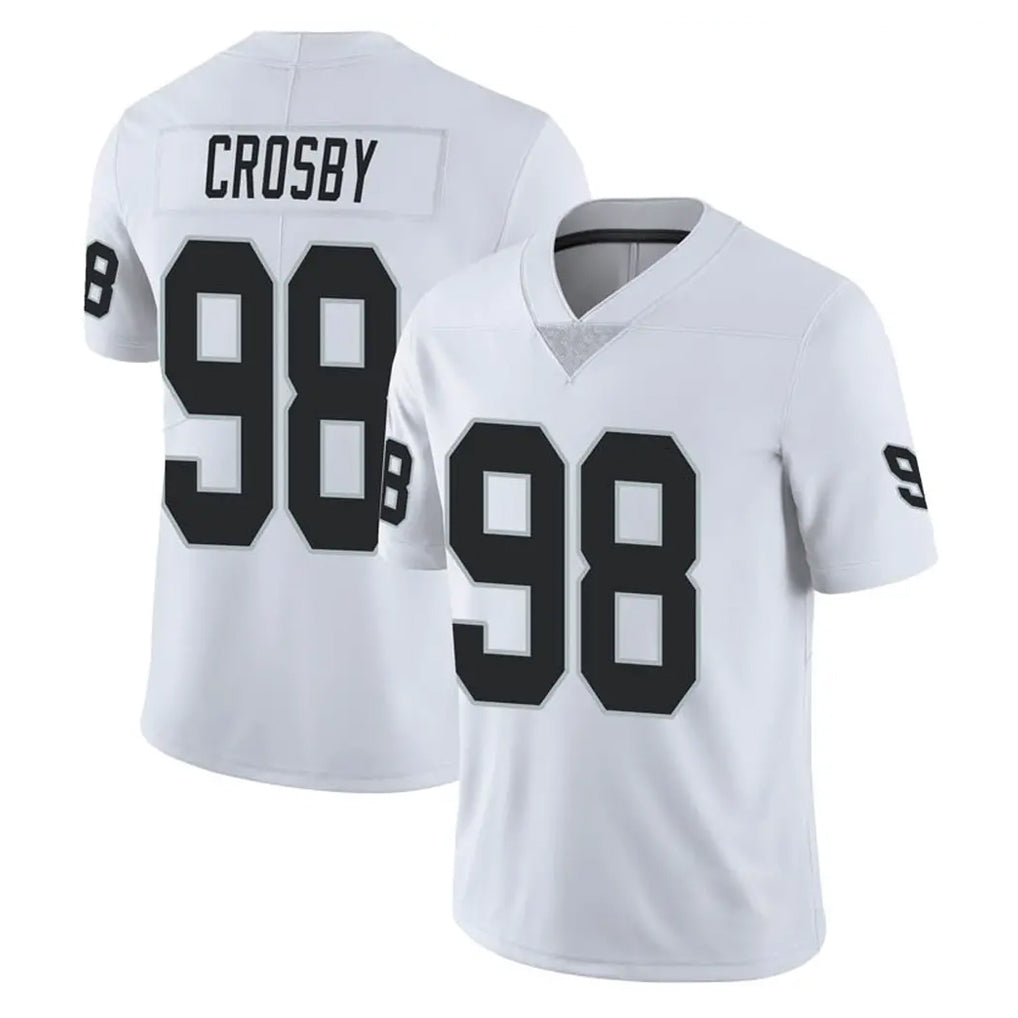 LV.Raiders #98 Maxx Crosby Player White Limited Vapor Untouchable Home Game Ldoa Stitched Jerseys