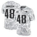 NE.Patriots #48 Namdi Obiazor Player Arctic Camo Salute To Service Limited Game Ldoa Stitched Jerseys