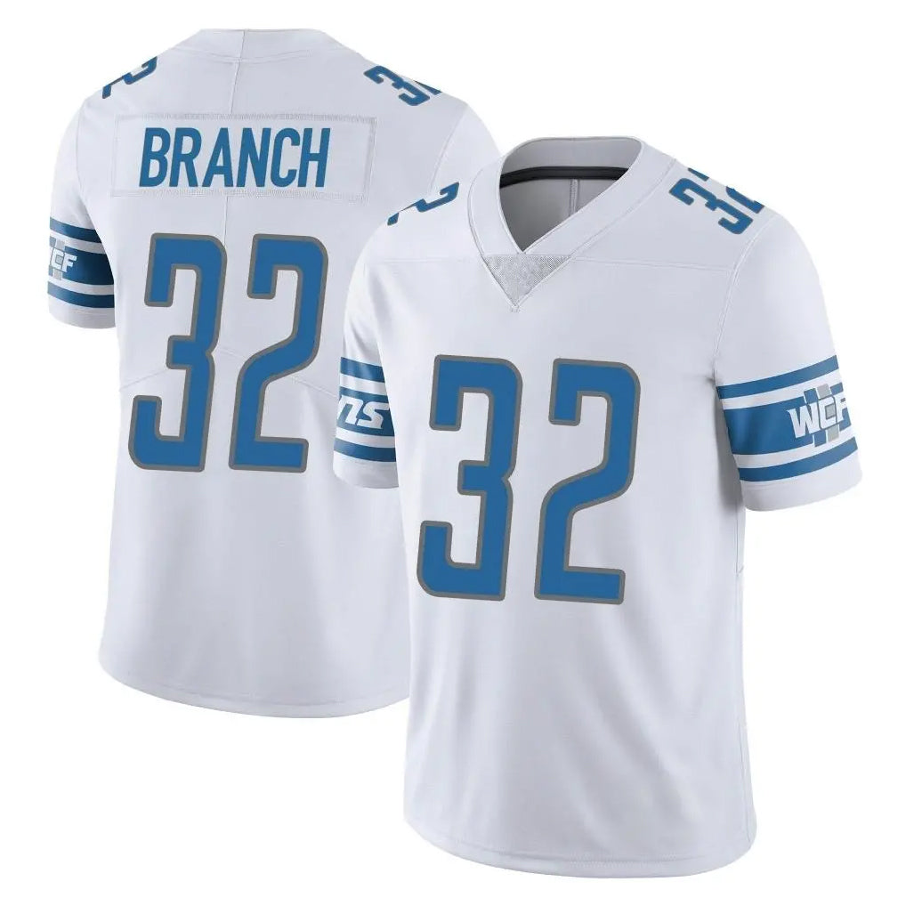 D.Lions #32 Brian Branch Player White Limited Vapor Untouchable Home Game Ldoa Stitched Jerseys