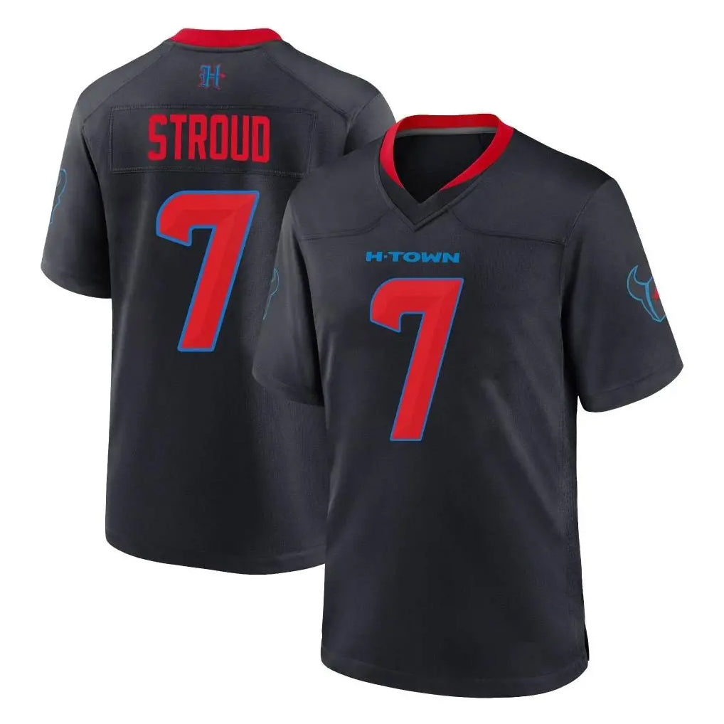 H.Texans #7 CJ Stroud Player Navy 2nd Alternate Home Game Ldoa Stitched Jerseys