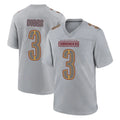 W.Commanders #3 Stefon Diggs Player Gray Atmosphere Fashion Home Game Ldoa Stitched Jerseys