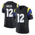 LA.Rams #12 Puka Nacua Player Black Midnight Rivalries Collection Limited Home Game Ldoa Stitched Jerseys