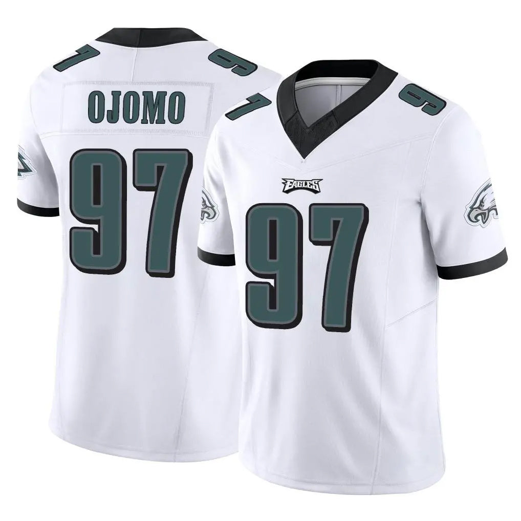 P.Eagles #97 Moro Ojomo Player White Limited Vapor F.U.S.E. Home Game Ldoa Stitched Jerseys