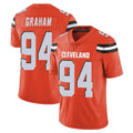 C.Browns #94 Mason Graham Player Orange Alternate Vapor Untouchable Limited Home Game Ldoa Stitched Jerseys