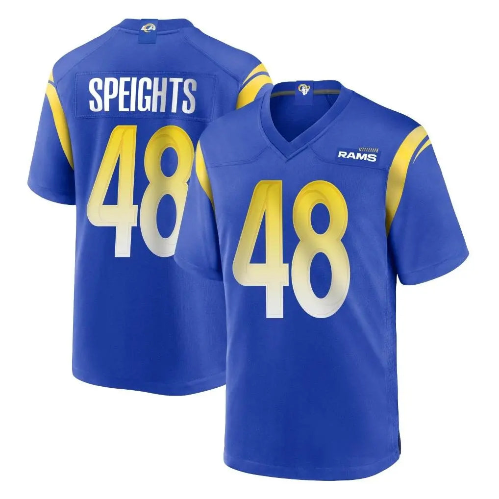 LA.Rams #48 Omar Speights Player Royal Home Game Ldoa Stitched Jerseys
