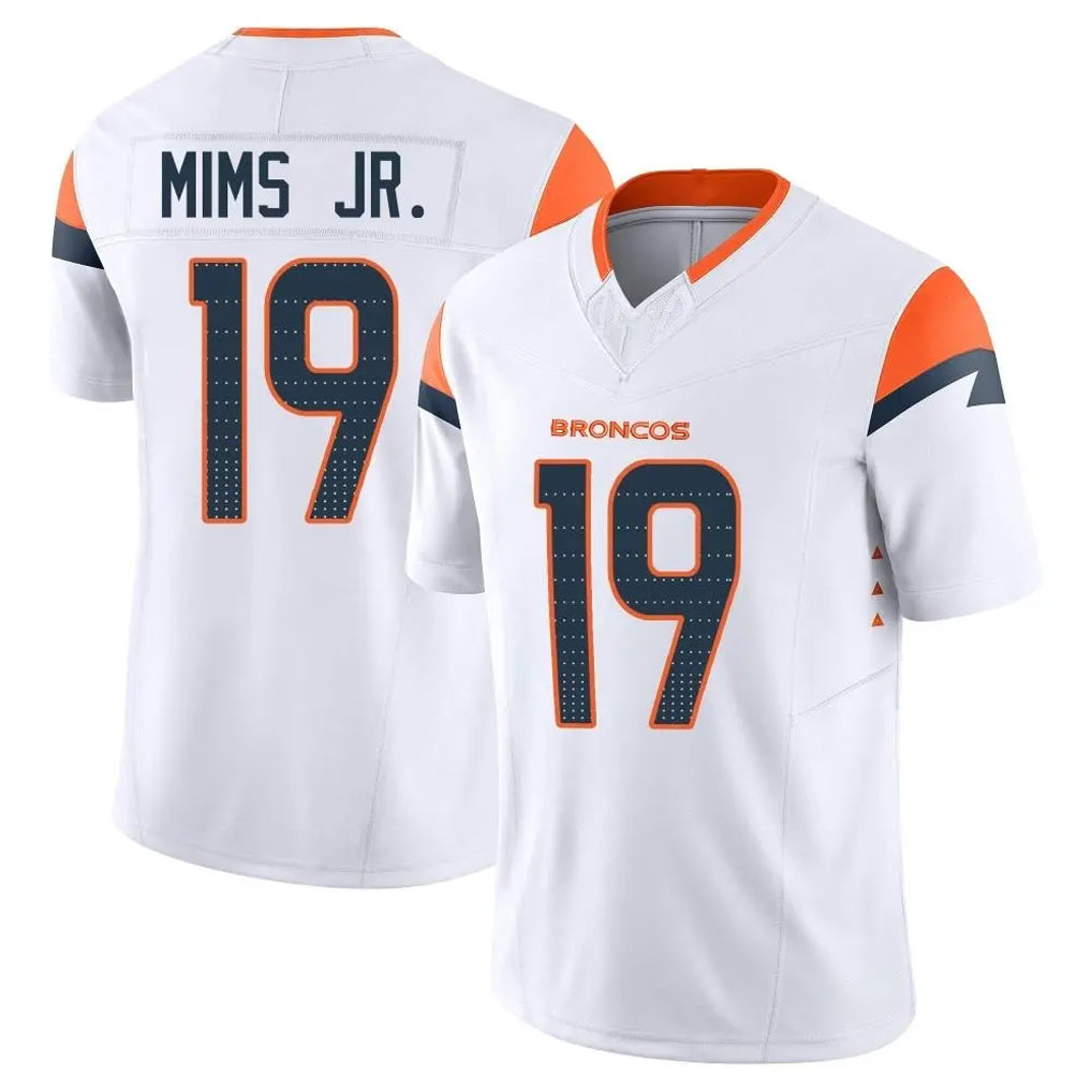 D.Broncos #19 Marvin Mims Jr. Player White Limited Vapor F.U.S.E. Home Game Ldoa Stitched Jerseys