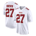 SF.49ers #27 Ji'Ayir Brown Player White Fashion Home Game Ldoa Stitched Jerseys
