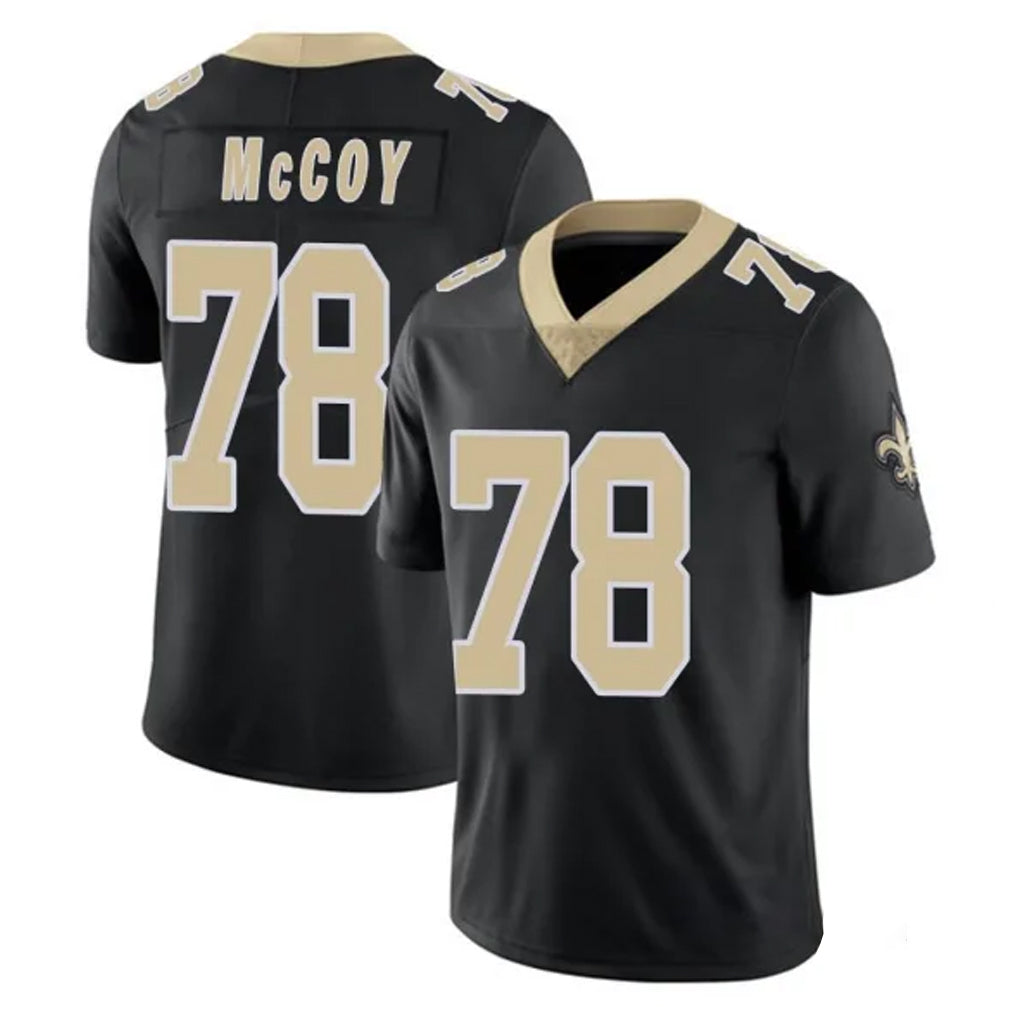 NO.Saints #78 Erik McCoy Player Black Limited Vapor Untouchable Home Game Ldoa Stitched Jerseys