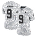 D.Cowboys #9 KaVontae Turpin Player Arctic Camo Salute to Service Limited Home Game Ldoa Stitched Jerseys