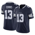 D.Cowboys #13 Caleb Downs Player Navy Limited Vapor F.U.S.E. Home Game Ldoa Stitched Jerseys