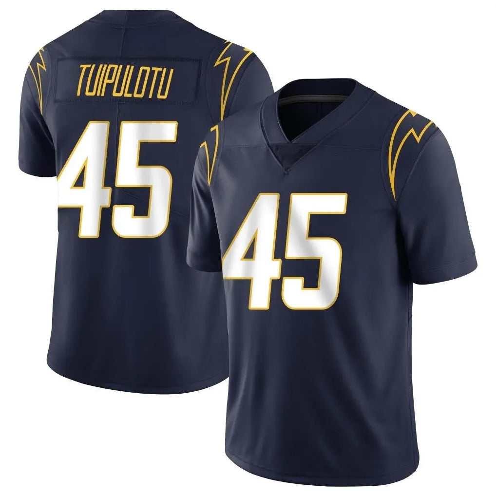 LA.Chargers #45 Tuli Tuipulotu Player Navy Limited Vapor Untouchable Home Game Ldoa Stitched Jerseys