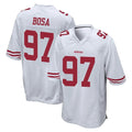 SF.49ers #97 Nick Bosa Player White Home Game Ldoa Stitched Jerseys