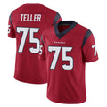H.Texans #75 Wyatt Teller Player Red Limited Vapor Untouchable Home Game Ldoa Stitched Jerseys