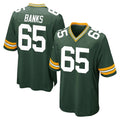 GB.Packers #65 Aaron Banks Player Green Home Game Ldoa Stitched Jerseys