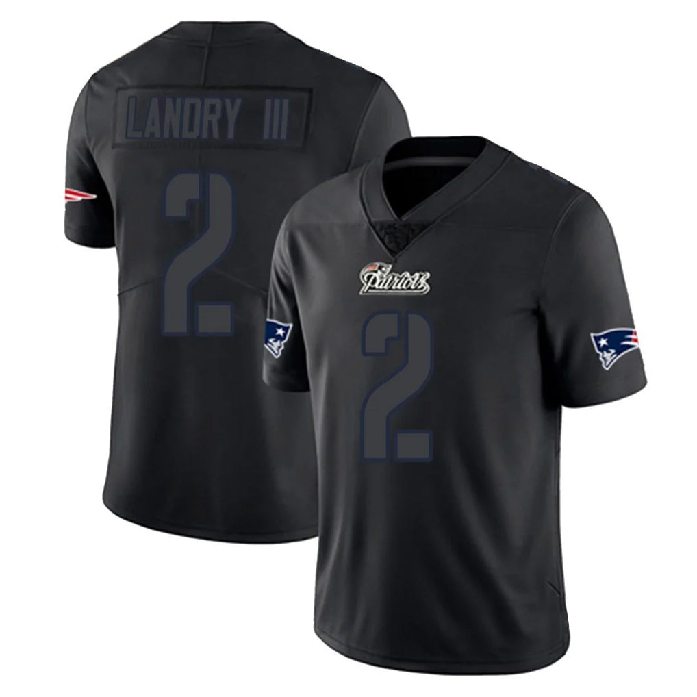 NE.Patriots #2 Harold Landry III Player Black Impact LImited Home Game Ldoa Stitched Jerseys
