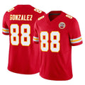 KC.Chiefs #88 Tony Gonzalez Player Red Limited Vapor F.U.S.E. Home Game Ldoa Stitched Jerseys