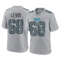 C.Panthers #68 Damien Lewis Player Gray Atmosphere Fashion Game Ldoa Stitched Jerseys