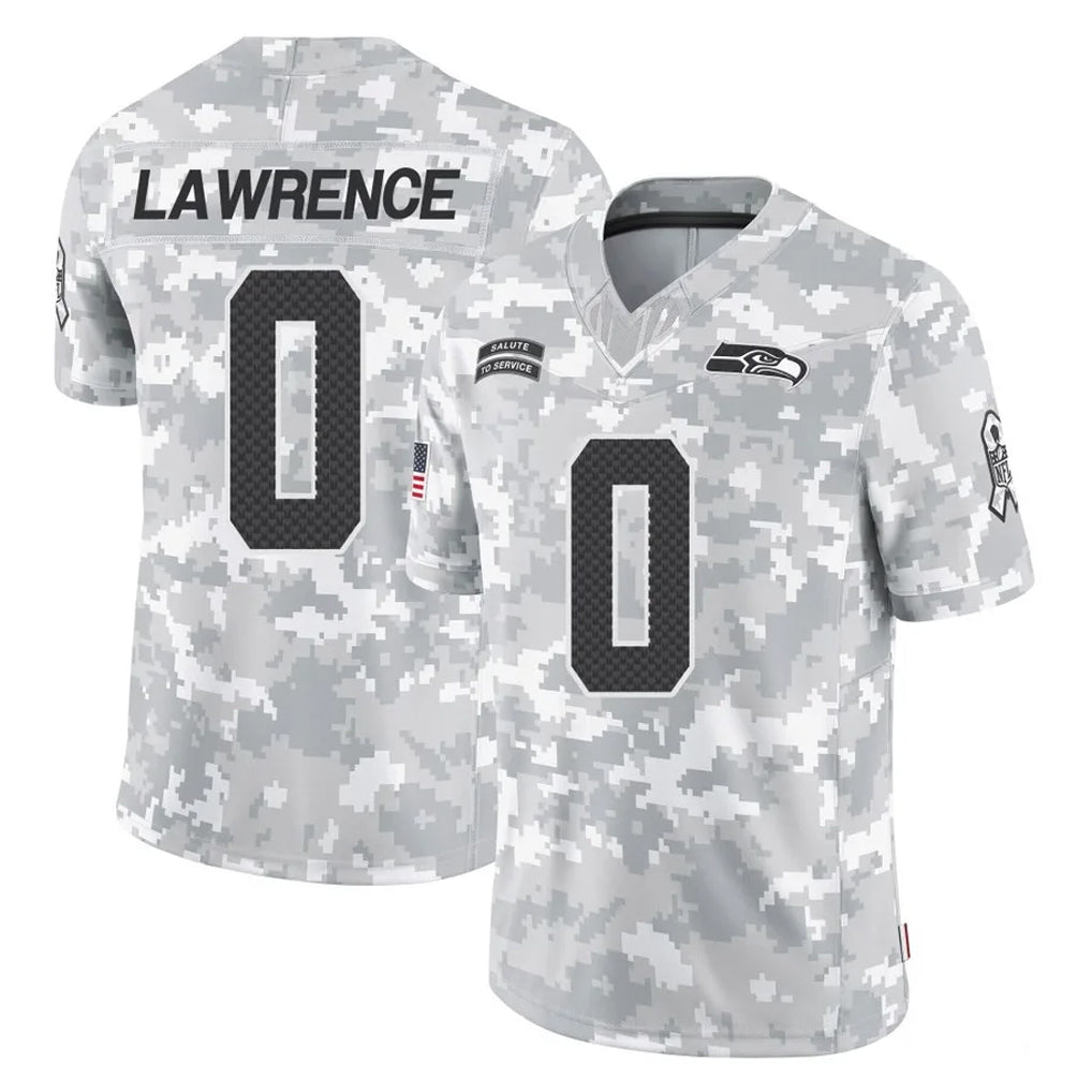 S.Seahawks #0 DeMarcus Lawrence Player Arctic Camo Limited Salute To Service Home Game Ldoa Stitched Jerseys