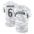 C.Bears #6 Kyler Gordon Player Arctic Camo Salute to Service Performance T-Shirt Limited Ldoa Stitched Jerseys