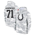 IN.Colts #71 Matt Goncalves Player Arctic Camo Salute to Service Hoodies Limited Game Ldoa Stitched Jerseys