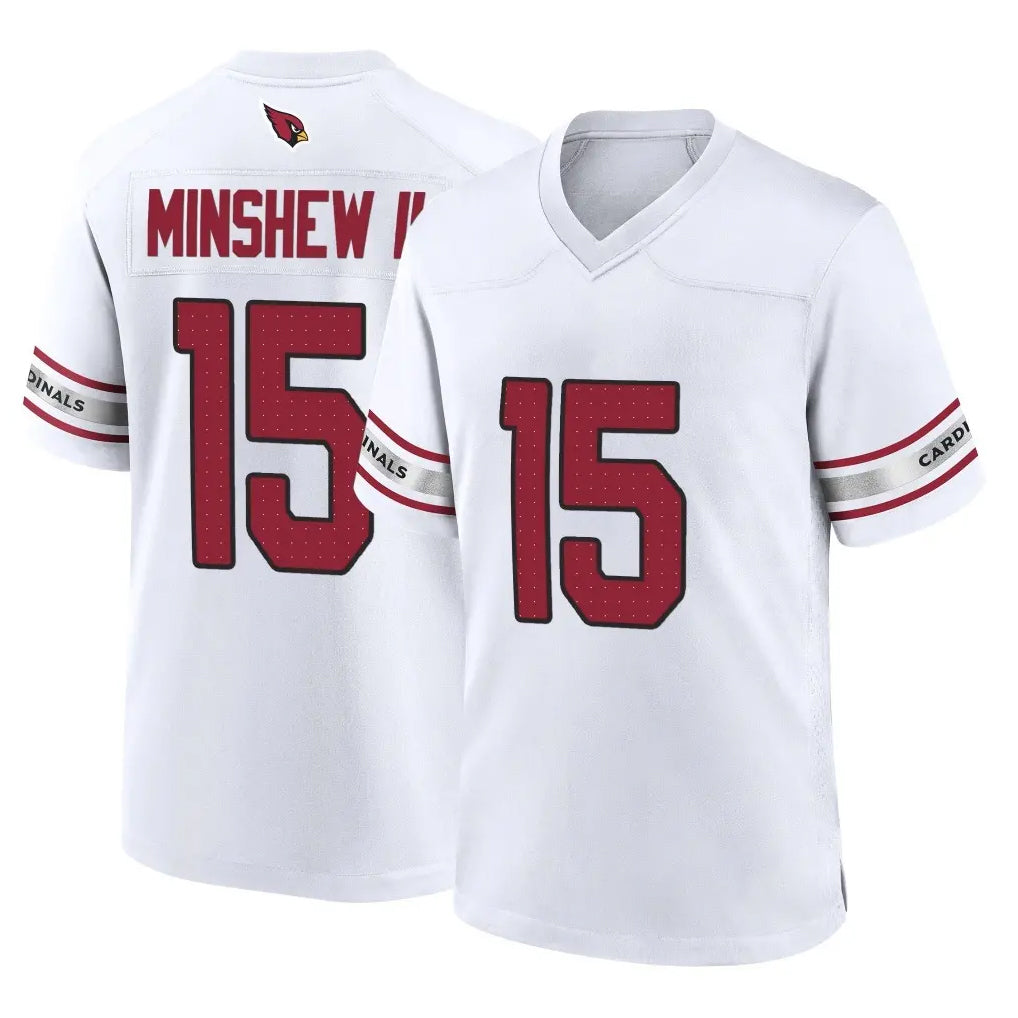 A.Cardinals #15 Gardner Minshew II Player White Home Game Ldoa Stitched Jerseys