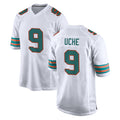 M.Dolphins #9 Joshua Uche Player White Limited Home Game Ldoa Stitched Jerseys