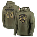 B.Ravens #44 Marlon Humphrey Player Olive Salute to Service Pullover Hoodie Ldoa Stitched Jerseys