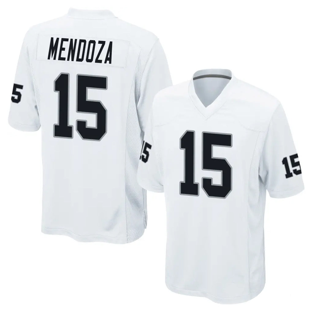 LV.Raiders #15 Fernando Mendoza Player White Home Game Ldoa Stitched Jerseys