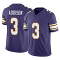 M.Vikings #3 Jordan Addison Player Purple Limited Classic Vapor F.U.S.E. Home Game Ldoa Stitched Jerseys