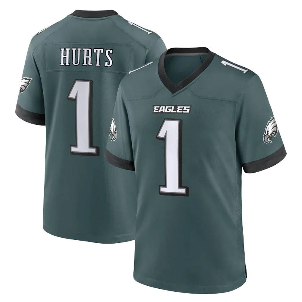 P.Eagles #1 Jalen Hurts Player Green Home Game Ldoa Stitched Jerseys