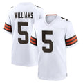 C.Browns #5 Quincy Williams Player White Home Game Ldoa Stitched Jerseys