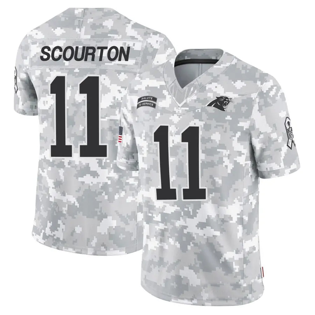 C.Panthers #11 Nic Scourton Player Arctic Camo Salute to Service Limited Ldoa Stitched Jerseys