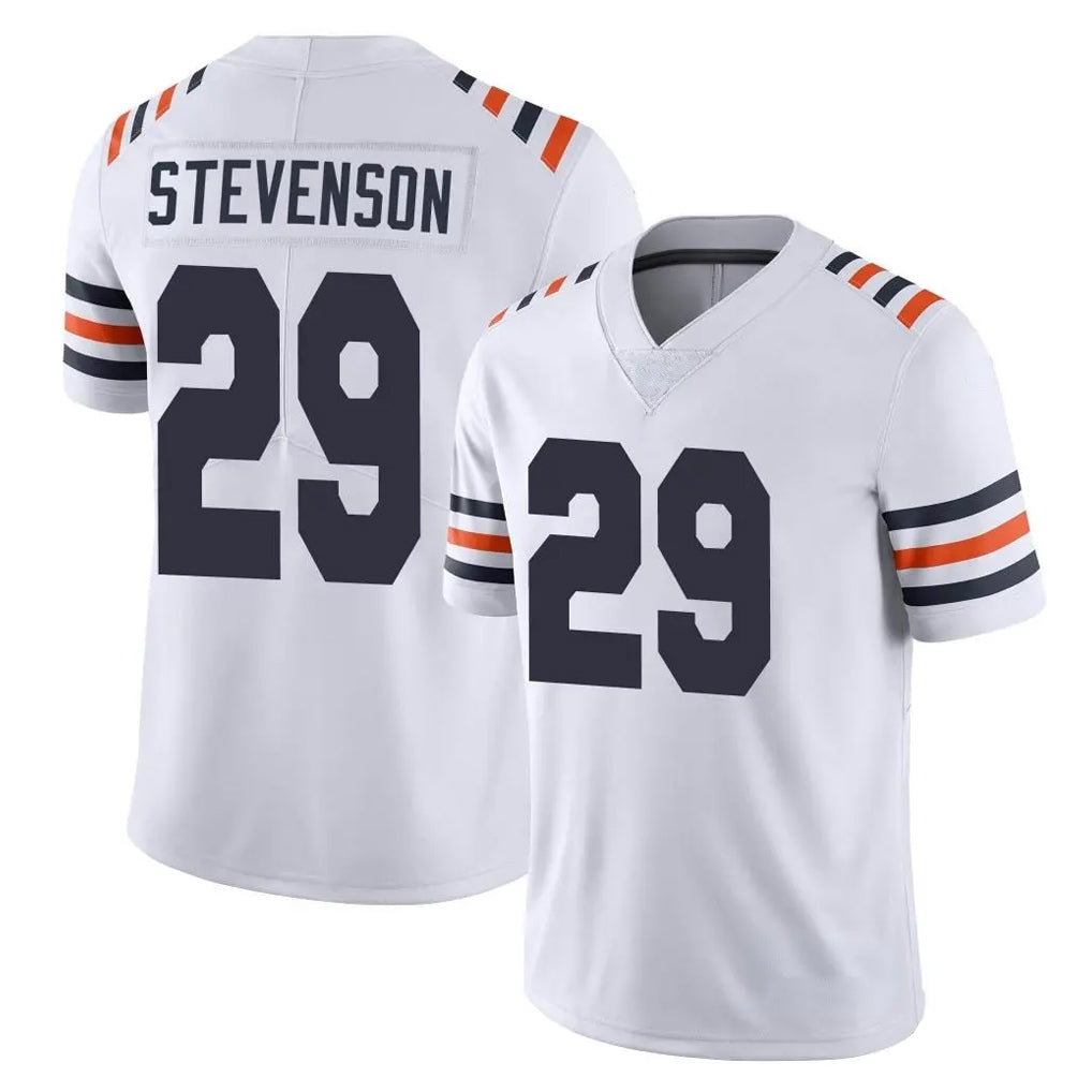 C.Bears #29 Tyrique Stevenson Player White Classic Vapor Limited Home Game Ldoa Stitched Jerseys