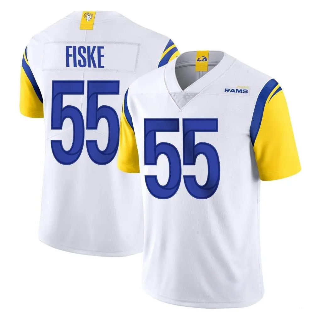LA.Rams #55 Braden Fiske Player White Limited Vapor Untouchable Home Game Ldoa Stitched Jerseys