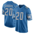D.Lions #20 Barry Sanders Player Blue Home Game Ldoa Stitched Jerseys