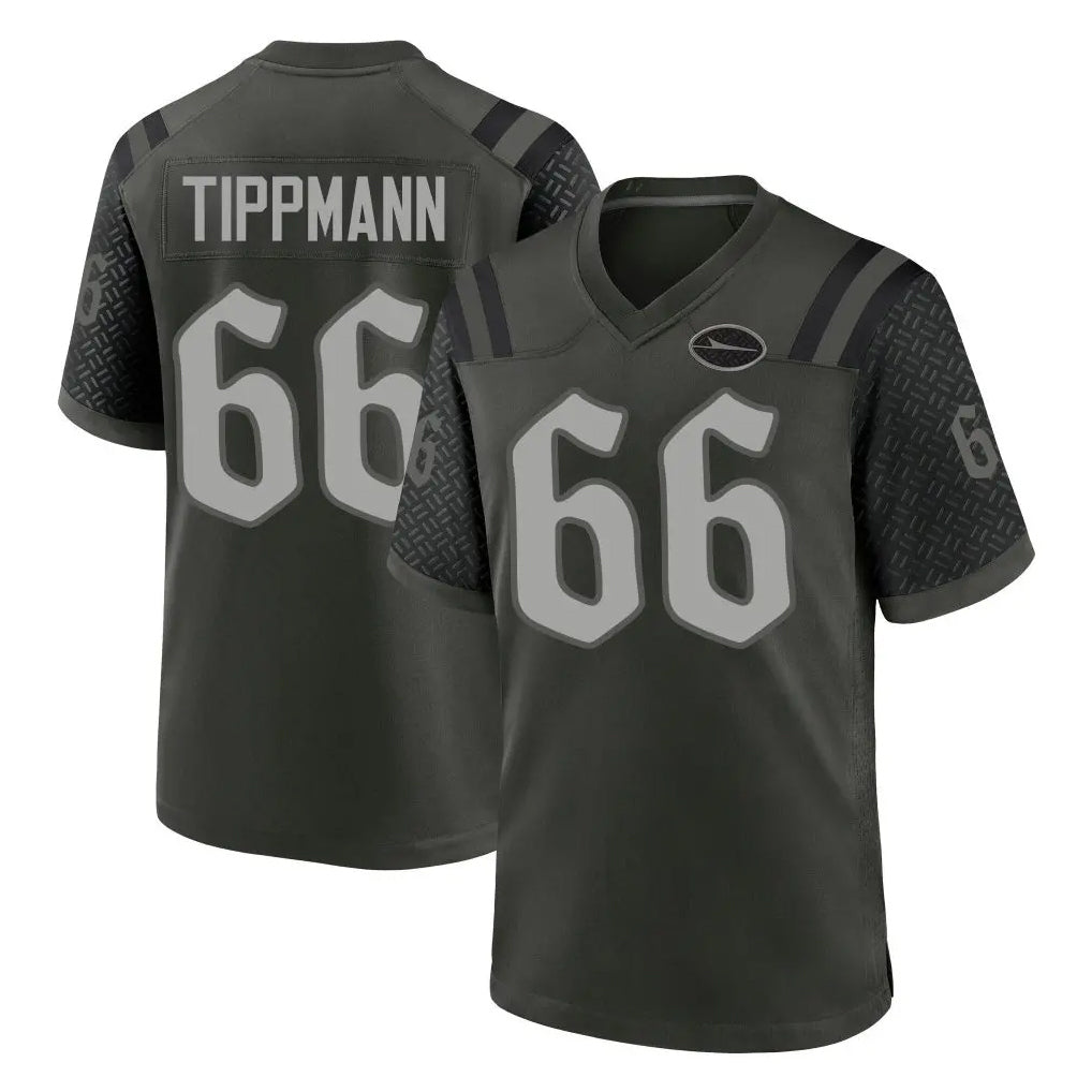 NY.Jets #66 Joe Tippmann Player Green 2025 Rivalries Collection Home Game Ldoa Stitched Jerseys
