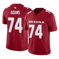 A.Cardinals #74 Isaiah Adams Player Cardinal Vapor F.U.S.E. Limited Home Game Ldoa Stitched Jerseys