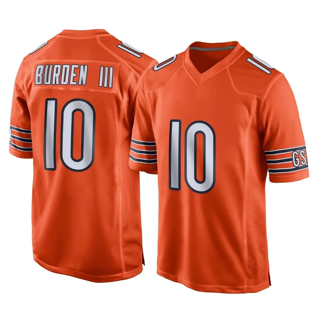 C.Bears #10 Luther Burden III Player Orange Home Game Ldoa Stitched Jerseys