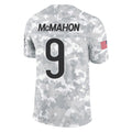 C.Bears #9 Jim McMahon Player Arctic Camo Salute to Service Limited Ldoa Stitched Jerseys