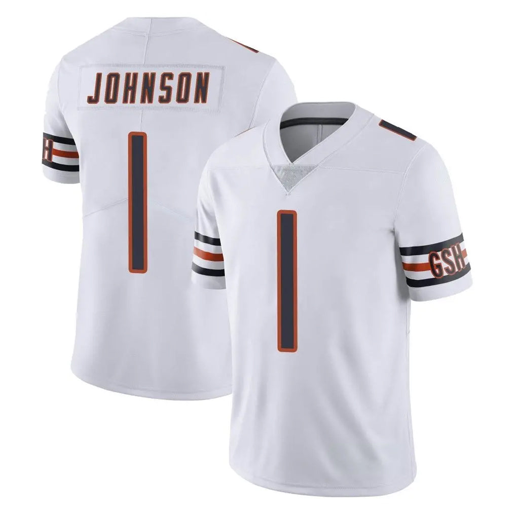 C.Bears #1 Jaylon Johnson Player White Vapor Untouchable Limited Home Game Ldoa Stitched Jerseys