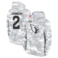 A.Cardinals #2 Will Johnson Player Camo Salute to Service Hoodies Ldoa Stitched Jerseys