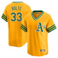 Athletics #33 Henry Bolte Player Gold Cooperstown Collection T-shirt Game Ldoa Stitched Jerseys