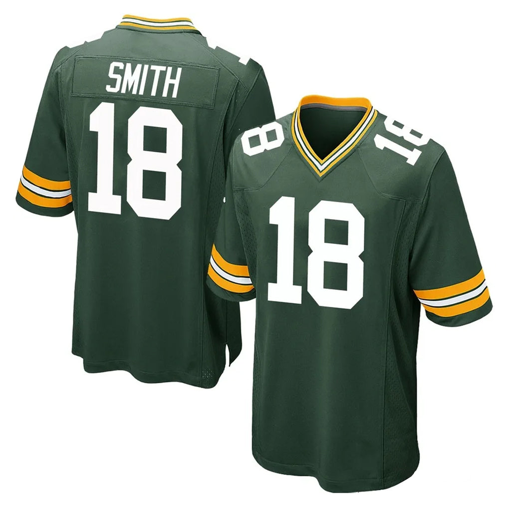 GB.Packers #18 Jonnu Smith Player Green Home Game Ldoa Stitched Jerseys